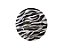 Cinzeiro de Metal Zebra - Mix Preto Branco - Imagem 1