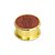 Dichavador de Metal Gold Couro Granada - Dourado - Imagem 1
