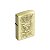 Isqueiro de Fluido Caveira Cannabis II - Dourado Envelhecido - Imagem 1
