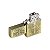 Isqueiro de Fluido Caveira Cannabis III - Dourado Envelhecido - Imagem 2
