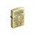 Isqueiro de Fluido Caveira Cannabis III - Dourado Envelhecido - Imagem 1