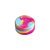 Slick Container Pequeno Squadafum 3 ml - Mix Rosa Amarelo Azul - Imagem 1
