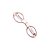 Tesoura Abduzido Dobrável Round Metal - Rose - Imagem 1