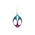 Tesoura Abduzido Royal - Mix Roxo Rosa Azul - Imagem 1