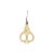 Tesoura Abduzido Queen (Sem Ponta) - Dourado - Imagem 1