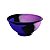 Cuia de Silicone Abduzido Half Sunset – Mix Lilás Roxo Preto - Imagem 1