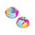 Slick Container Bola To Na Bê 6ml - Mix Azul, Rosa e Amarelo - Imagem 2