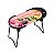Bandeja De Metal Pequena Oval Com Suporte Estampada - Donuts - Imagem 1