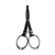 Tesoura Abduzido Dobrável Round Metal - Preto e Preto - Imagem 1