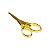 Tesoura Abduzido Dobrável Round Metal - Dourado e Dourado - Imagem 1