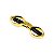 Tesoura Abduzido Dobravel Round Metal - Dourado e Preto - Imagem 2