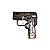 Isqueiro Maçarico Recarregável Formato Pistola com Spinner - Preto - Imagem 1