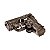 Isqueiro Maçarico Recarregável Formato Pistola com Spinner - Preto - Imagem 1