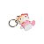 Chaveiro Hello Kitty Silicone Emborrachado – Rosa + Bolsa - Imagem 1