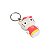 Chaveiro Hello Kitty Silicone Emborrachado – Rosa Escuro e Amarelo - Imagem 1