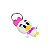 Chaveiro Mickey Mouse Silicone Emborrachado - Margarida Pequeno - Imagem 1