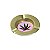 Cinzeiro de Metal Pequeno Dourado - Hemp Psicodélico - Imagem 1