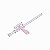 Piteira de Vidro Arma Antiestresse Rosa 7 mm - Imagem 1