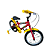 BICICLETA MILANO GROW UP ARO(16) TAMANHO (P) COR VERMELHO/FERRARI/AMARELO MASCULINO - Imagem 3