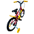 BICICLETA MILANO GROW UP ARO(16) TAMANHO (P) COR VERMELHO/FERRARI/AMARELO MASCULINO - Imagem 4