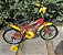 BICICLETA ARO (16) MASCULINA COR VERMELHA/AMARELA S/MARCHA MARCA MILANO GROW UP - Imagem 5