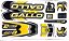 Cartela de adesivo Para Quadro de bicicleta Mtb Gallo AMARELO/PRETO/CINZA - Imagem 1