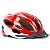 CAPACETE ADULTO VERMELHO/BRANCO ABSOLUTE NERO C/LED TAMANHO M - Imagem 1