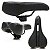 SELIM PARA BICICLETA MTB DH MD211A-1 PRETO COM CAVIDADE COURO SINTÉTICO - Imagem 1