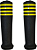 PAR DE MANOPLA PUNHO BIKE MTB NEOPAK PRETO/AMARELO BORRACHA - Imagem 2