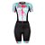 MACAQUINHO CICLISMO FEMININO MAURO RIBEIRO LEAF AZUL TAMANHO G - Imagem 1