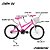 BICICLETA TK3 TRACK ARO(20) TAMANHO (P) COR ROSA FLUOR FEMININA - Imagem 7