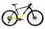 BICICLETA MTB ARO (29) CALOI ELITE CARBON RACING SHIMANO DEORE XT 12V FREIO DISC HIDRÁULICO QUADRO 17 (M) PRETO/AMARELO - Imagem 1
