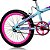 BICICLETA ARO (20) FEMININA COR AZUL CHAMPANHE S/MARCHA MARCA COLLI JULLY - Imagem 3