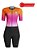 MACAQUINHO CICLISMO FEMININO MAURO RIBEIRO CREATIVE LARANJA TAMANHO GG - Imagem 2