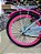 BICICLETA ARO (20) FEMININA COR AZUL CHAMPANHE S/MARCHA MARCA COLLI CELINA - Imagem 3