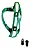 SUPORTE CARAMANHOLA GARRAFA SQUEEZE ELLEVEN PC+ABS VERDE/DOURADO COM PARAFUSO INOX - Imagem 2