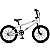 BICICLETA ARO (20) MASCULINA COR BRANCO/PRETO S/MARCHAMARCA PROX SERIE 5 - Imagem 1