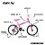 BICICLETA TK3 TRACK ARO(16) COR ROSA/BRANCO FEMININA - Imagem 12