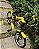 BICICLETA ARO (16) MASCULINA COR PRETO/AMARELO S/MARCHA MARCA MILANO GROW UP - Imagem 3