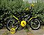 BICICLETA ARO (16) MASCULINA COR PRETO/AMARELO S/MARCHA MARCA MILANO GROW UP - Imagem 2