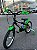BICICLETA ARO (16) MASCULINA COR PRETO/VERDE S/MARCHA MARCA MILANO GROW UP - Imagem 5