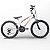 BICICLETA TK3 TRACK ARO(24) COR BRANCO MASCULINO - Imagem 1