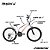 BICICLETA TK3 TRACK ARO(24) COR BRANCO MASCULINO - Imagem 8