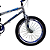BICICLETA STREET FREESTYLE DNZ ARO(20) COR CROMADA AZUL MASCULINO - Imagem 2