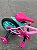 BICICLETA ARO (14) FEMININA COR ROSA/VERDE S/MARCHA MARCA NATHOR FIRST PRO - Imagem 9