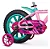 BICICLETA ARO (14) FEMININA COR ROSA/VERDE S/MARCHA MARCA NATHOR FIRST PRO - Imagem 2