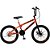 BICICLETA ARO (20) MASCULINA COR LARANJA NEON S/MARCHA MARCA COLLI SKILL BOY FREIO DISCO - Imagem 1