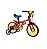 BICICLETA ARO(12) MASCULINA COR VERMELHO/AMARELO S/ MARCHA MARCA NATHOR MICKEY - Imagem 1