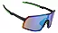 OCULOS CICLISMO ELLEVEN EL55 LENTE PRETO/VERDE ESPELHADO - Imagem 2