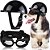 KIT CAPACETE E ÓCULOS PARA CACHORROS PET - Imagem 1